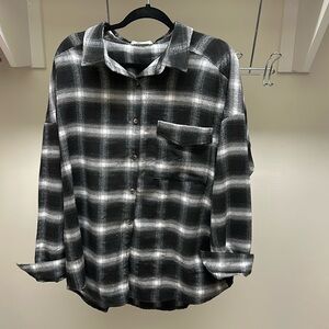 Black and white shacket